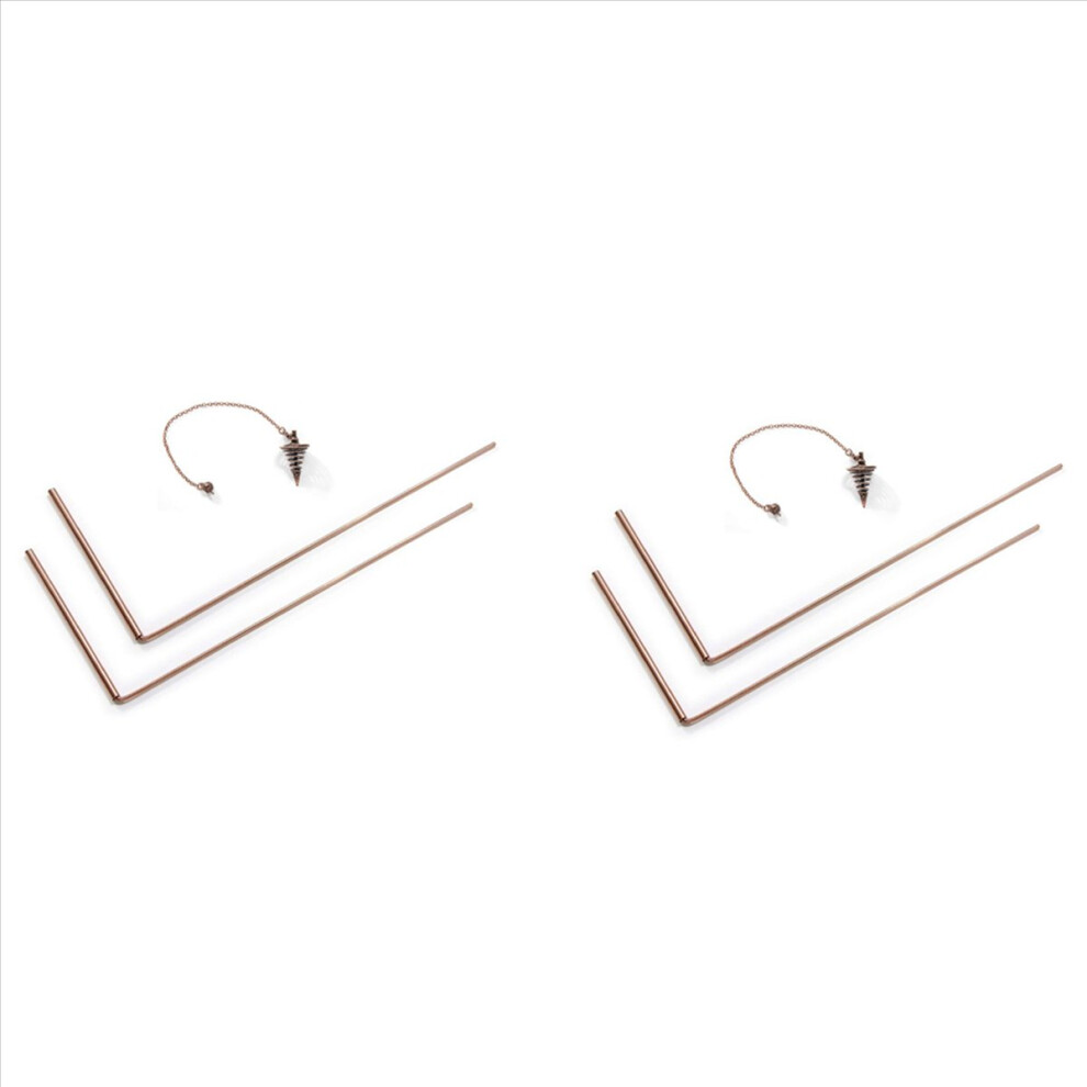 2Pcs Copper Dowsing Rods Spiritual Divining Rods Flexible Copper Rod 4853158887810