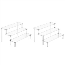 Display Risers, Perfume Stand Organizer, Clear Acrylic Shelf Risers