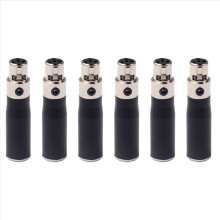 Adaptador XLR de 3 pinos macho para 4 pinos fêmea para microfone e alto-falante
