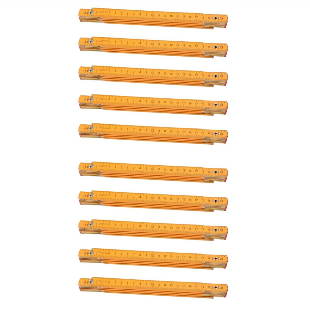 Portable Carpenter Wooden Folding Ruler 100Cm/39Inch 4853188005444
