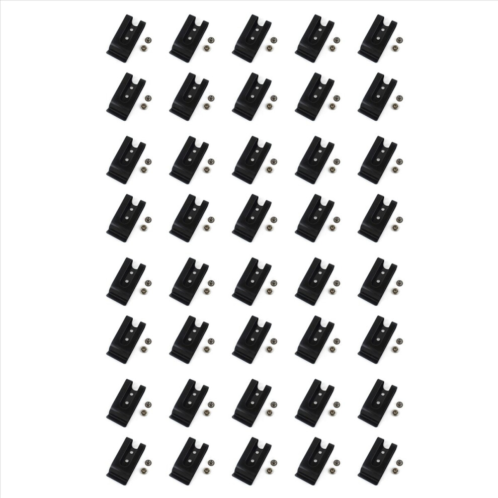 10Pcs 56X25mm Double Holes Metal Spring Belt Sheath Clip Clasp 4853188051717