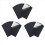 Black Adhesive Back Felt Sheets Fabric Sticky Back Sheets, 10 PCS 1