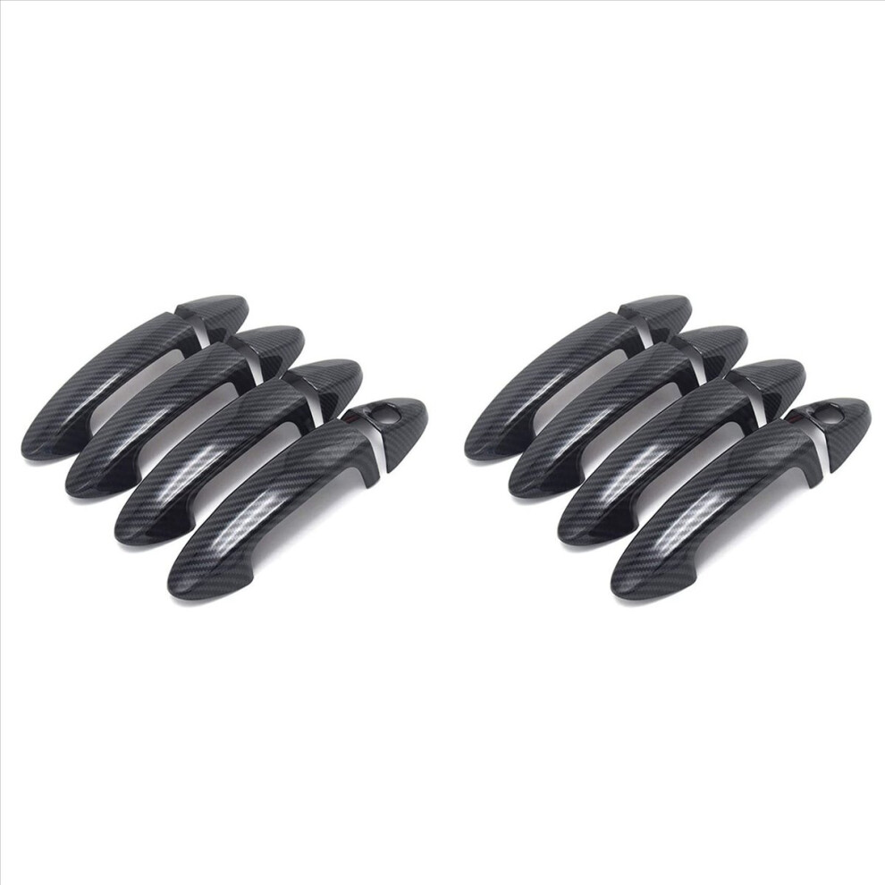 Car Exterior Door Handle Cover For Fiesta 2009-2012,Carbon Fiber 4853188050734