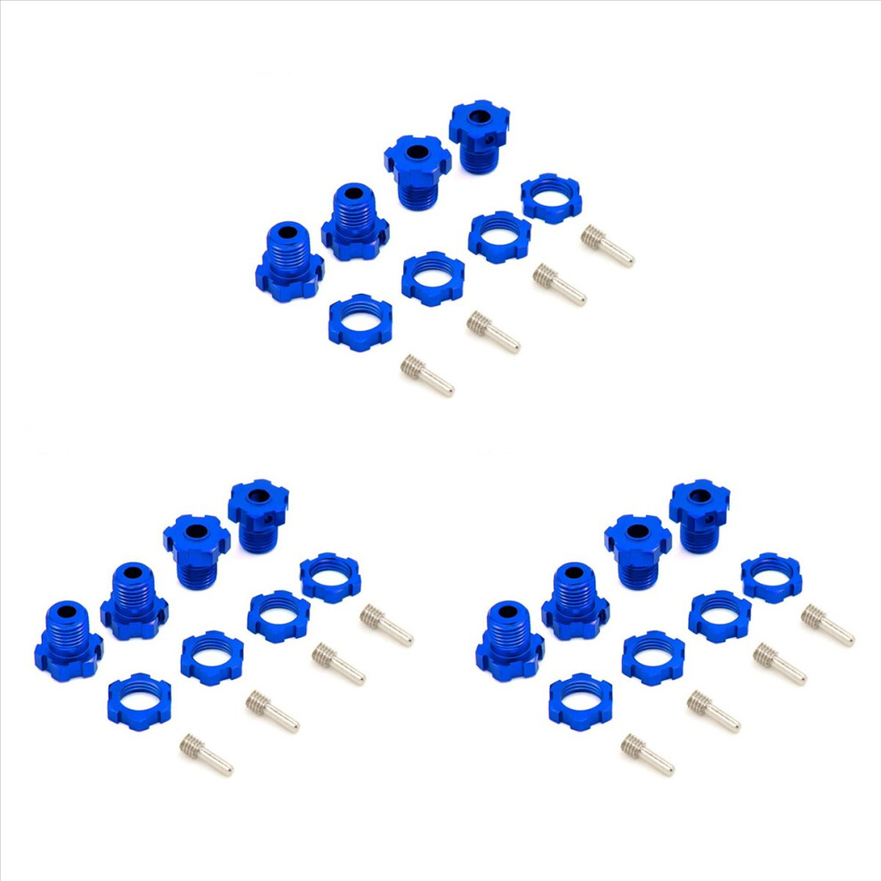 4Pcs 17Mm Hex Nuts Wheel Hubs 5353X For Rc E- Dark/Blue 4852133332567