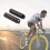 4 peças de pedaleiras de bicicleta antiderrapantes com pé de chumbo para eixos traseiros de 3/8 polegadas 5