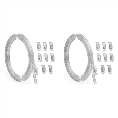 10FT Stainless Steel Hose Clamp Assortment Kit