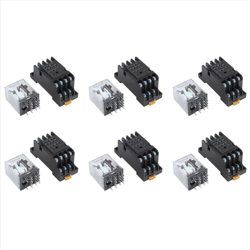 Dc 24V Coil Volt 4Pdt 14 Pin Terminal Electromagnetic Relay Hh54p 4853188095087