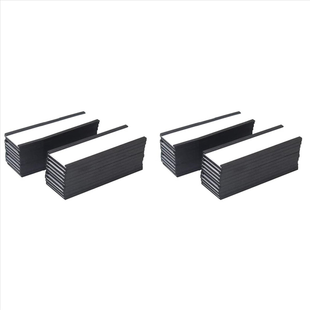 Photos - Other Office Equipment Markenlos Magnetic Label Holder 4X1.57Inch 20 Packs C Channel White Paper Cards