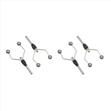 2PC Double Head Bi-Ceramic Tip Fly Tying Bobbin Holder for Fishing