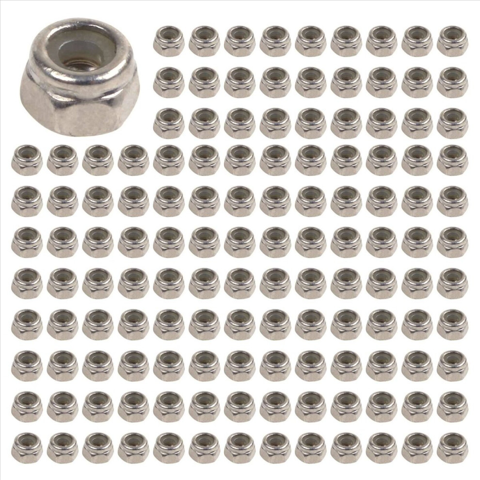 50pcs M2 Zinc Plated Self-Locking Nylon Insert Hex Lock Nuts-image-OPC-PHPBV55-NEW