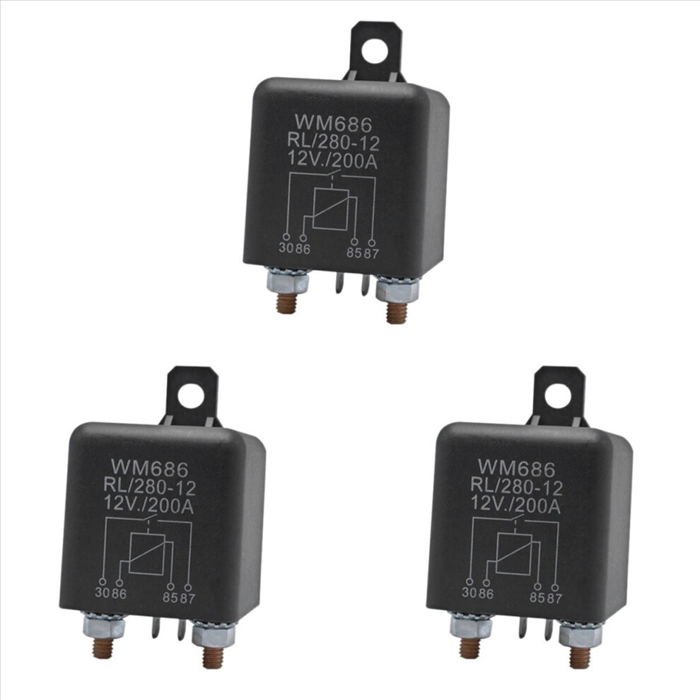Battery Isolator Relay 4-Pin Wm686 Start Relay Car Relay Rl/280 200A 4852133360515