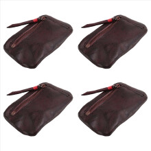 Vintage Men's Leather Mini Coin Purse Card Case Holder Wallet