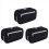 Large Capacity Pencil Cases Cosmetic with Multi Compartments, Black 1
