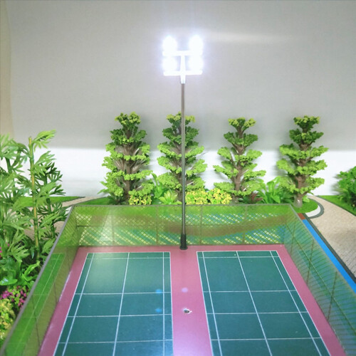 4 PCS HO Scale Model lighting tower,tower lights Model Lights 2