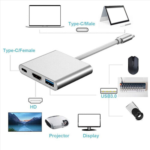 Cavo adattatore convertitore di tipo C per adattatore AV digitale USB-C 2