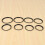 8-Piece Step-Up Ring Set for Filter Adapters (49-52, 52-55, 55-58, 58-62mm) Aluminum Alloy, Matte Black 6