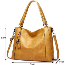 Women Handbag Buyer Large Leather Shoulder Bag Lightweight Elegant Women Bag for Business/School/Shopping