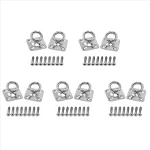 2Pcs Swivel Pad Hook Wall Mounted Hook Stainless Steel(With Screws)