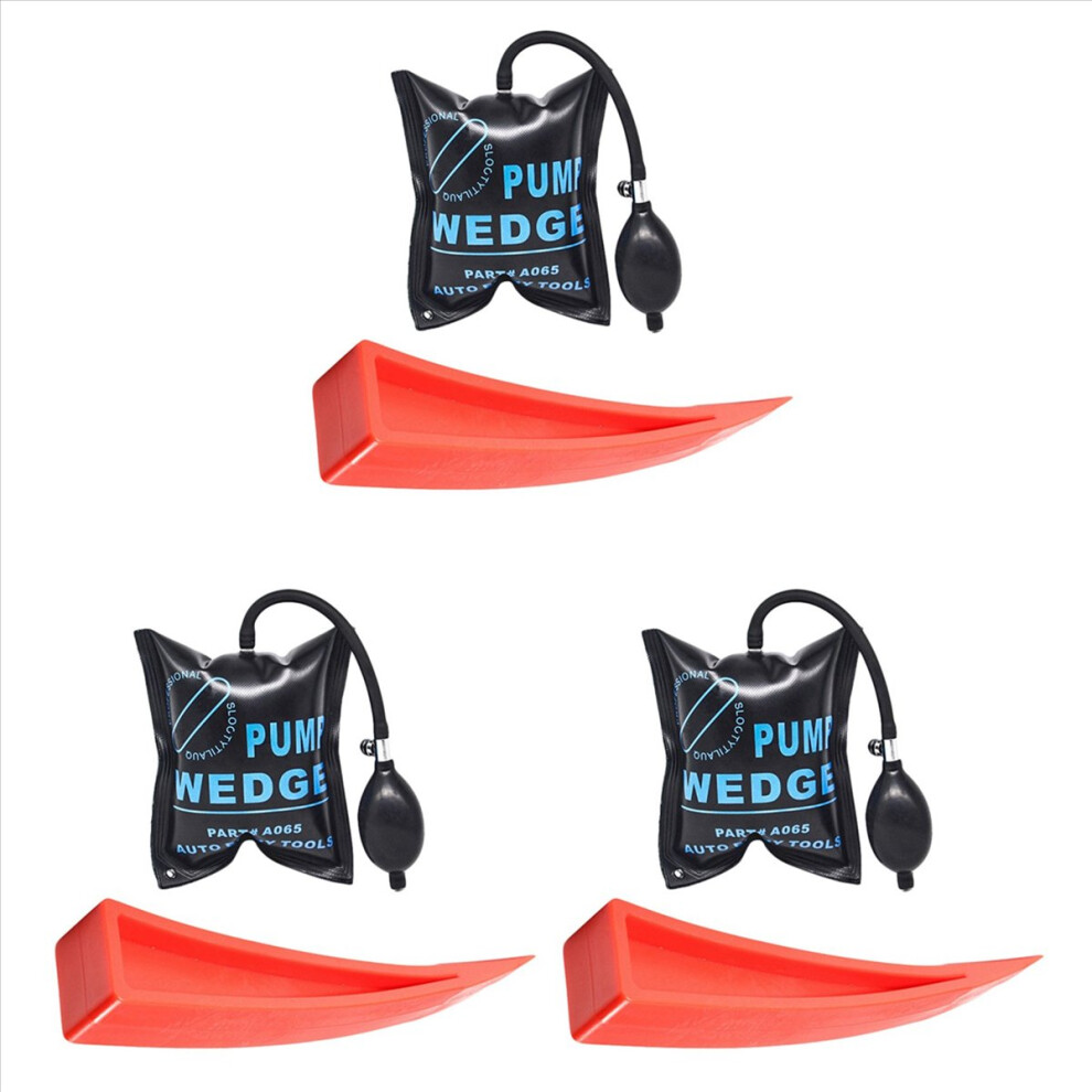 Car Air Pump Wedge Inflatable Hand Pump Shim Entry Open Tool Kit Red 4853158856298