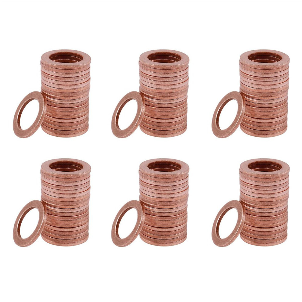 20Pcs 12Mm X 18Mm X 1.5Mm Copper Flat Washer Ring Sealing Fitting 4853158890643