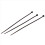1000 Pcs Black nylon Cable Zip Tie Fasten Wrap 95mm x 2mm 2