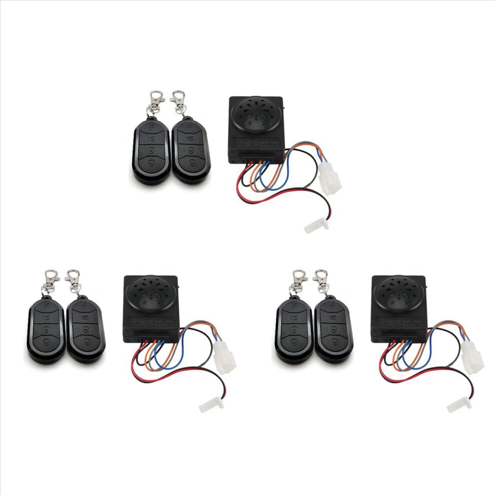 Alarm System Dual Remote Control 36V 48V 60V 72V For Electric Bicycle 4853158813567