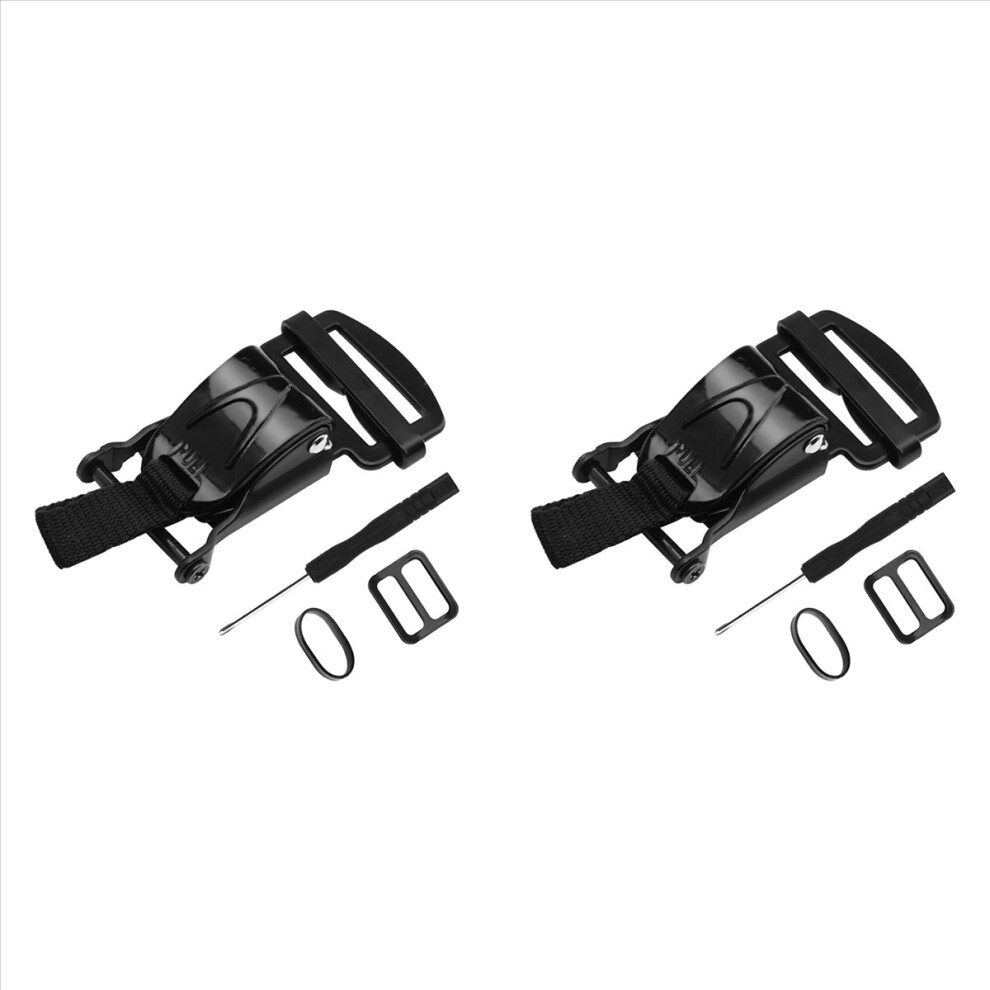 Helmet Quick Release Buckle Replacement Kit, Ratcheted Helmets Black 4853188013647
