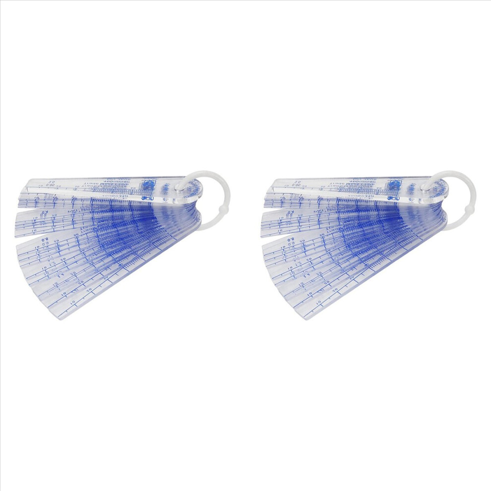 Plastic Feeler Gauge 0.05Mm To 3Mm Metric -Measuring Tool 21 Leaf 4853188014354