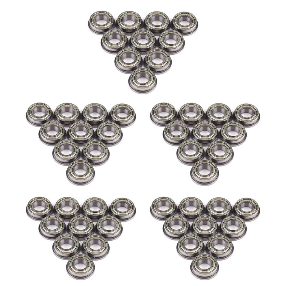 10 Pcs F688zz Flanged Bearings Metal Steel 8 X 16 X 5Mm For Motor 4853188007813