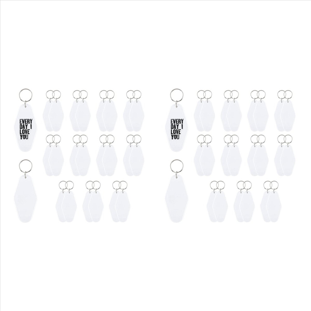 24 Pack Motel Hotel Keychain Blank Vintage Motel Key Tag 4853188049240