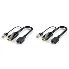 -Compatibele mannelijke naar DisplayPort vrouwelijke converterkabel 4K@60Hz