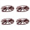 Cake Divider Pie Cake 10 / 12 Piece Equal Portion Dark red 1