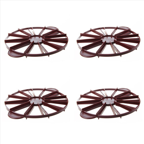 Cake Divider Pie Cake 10 / 12 Piece Equal Portion Dark red