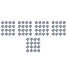 16Pcs Chair Leg Caps Silicone Floor Protector Square Anti-Slip-Gray