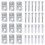22 Sets Mirror Holder Clips Kit Crystal Clear Plastic Glass Retainer 3