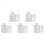 22 Sets Mirror Holder Clips Kit Crystal Clear Plastic Glass Retainer 1
