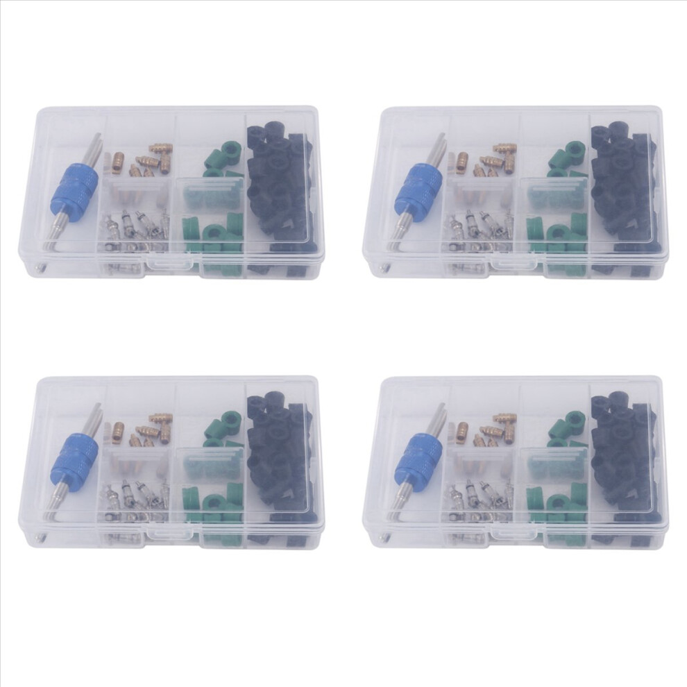 71Pcs A/C Valve Core R12 / R134a Ac Master Valve Core Repair Kit White 4853158815738