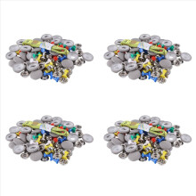 30 tornillos de fijación para techo de coche, hebilla fija, color gris