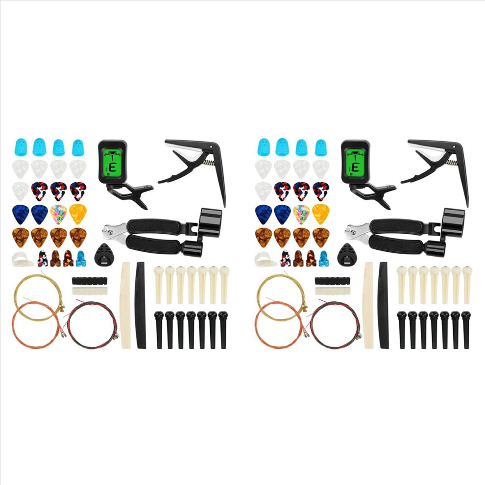 65 PCS Guitar Accessories Kit with Guitar Strings, Tuner, Capo, Picks-image-OPC-PHPBB72-NEW