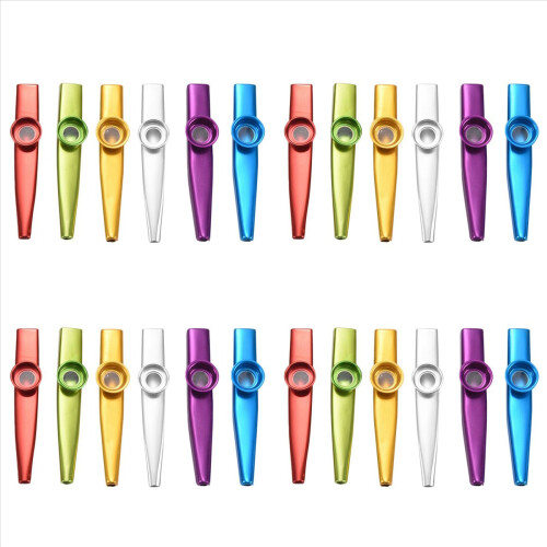 6x Metal Kazoo Μουσικά Όργανα Καλός Σύντροφος για Κιθάρα Ukulele