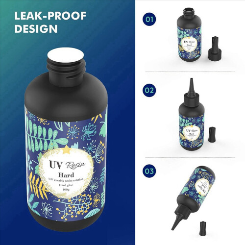 UV-hars - kristalheldere harde lijm, ultraviolet uithardende epoxyhars 1