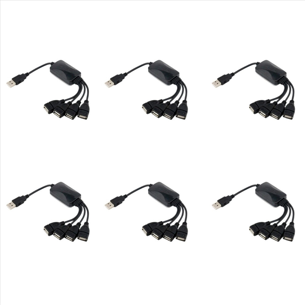 1 Male To 4 Female Usb Hub Splitter Extend Cable Usb 2.0 Extension 4853158899653