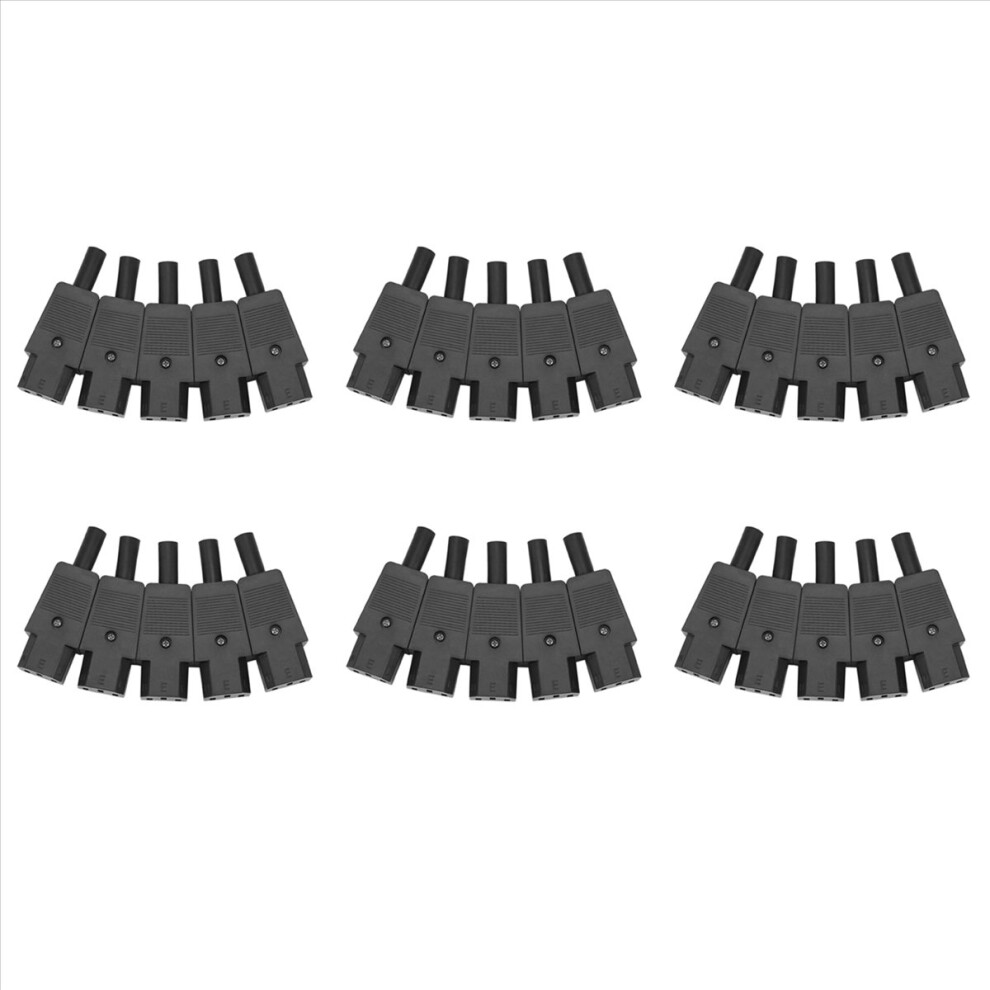 5Pcs Iec 320 C13 Female Plug Adapter 3Pin Rewirable Connector 4853188050352