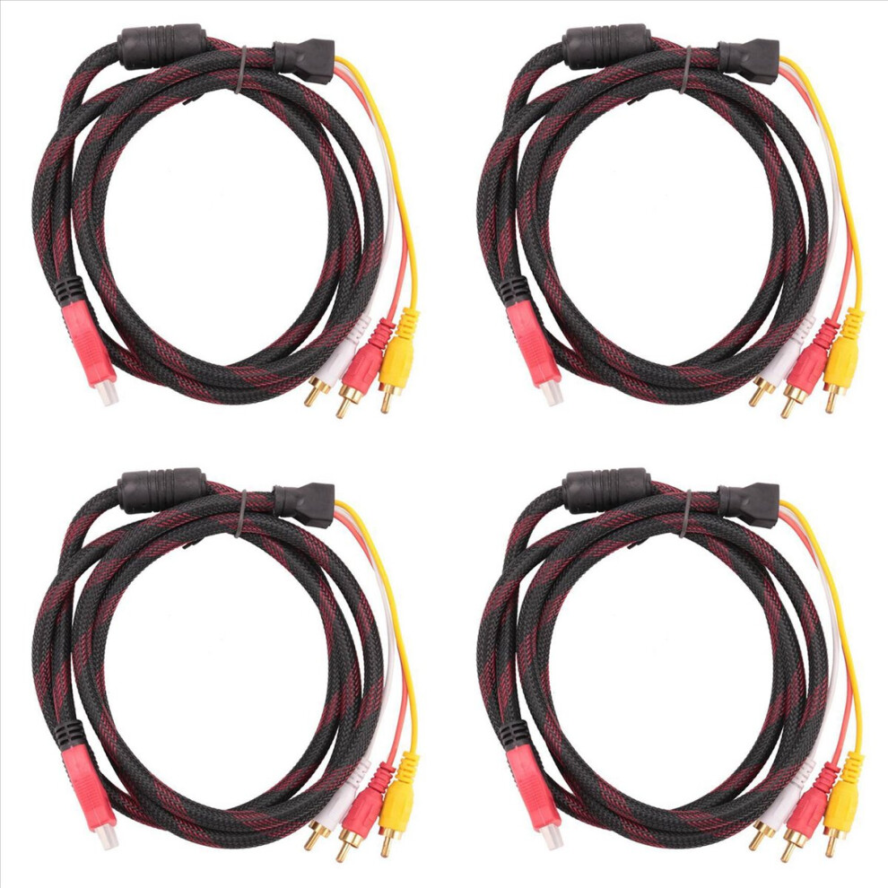 5Ft To 3 Video Audio Av Component Converter Cable For Hdtv 4853188094912