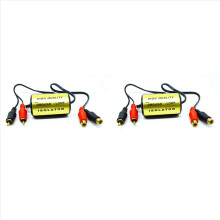 Audio Noise Filter for Car, Home Stereo 2XRCA Male, 2XRCA Female