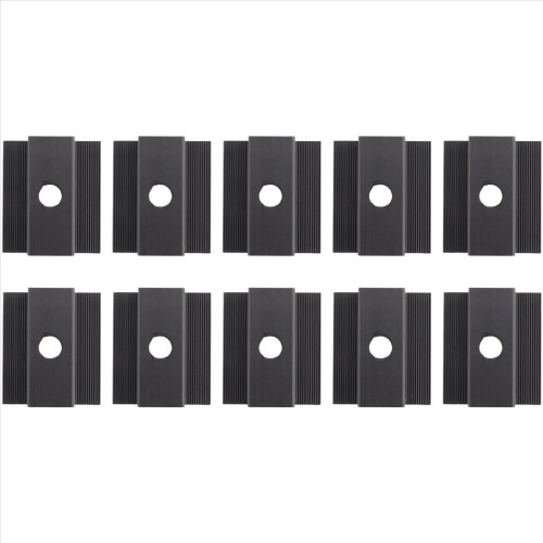 10 x Centre Clamp PV Solar Panels, Module Clamp for All Frame Heights 1