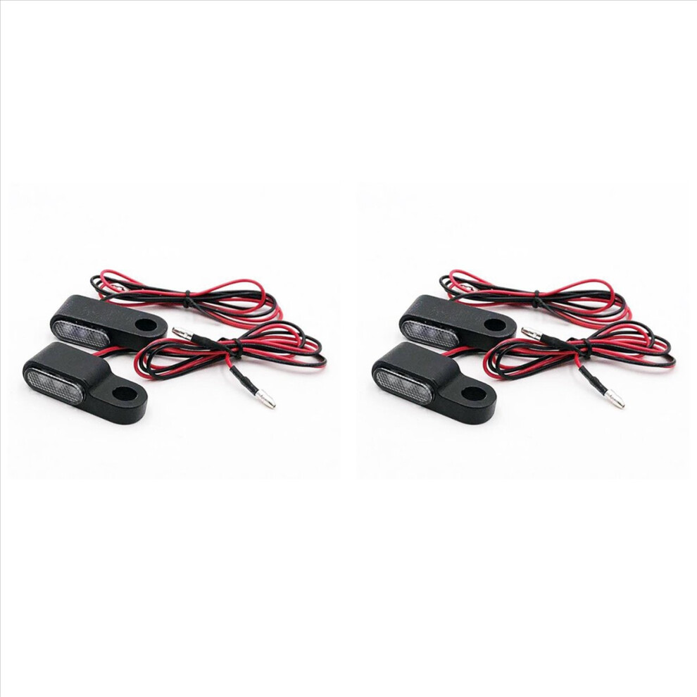 2Pcs 12V Motorcycle Indicators Led Turn Signal Handlebar, Light/Black 4852133354392