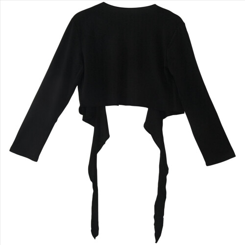 Cardigan da donna a maniche lunghe con nodo corto 1
