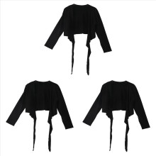 Cardigan da donna a maniche lunghe con nodo corto