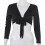Cardigan da donna a maniche lunghe con nodo corto 3